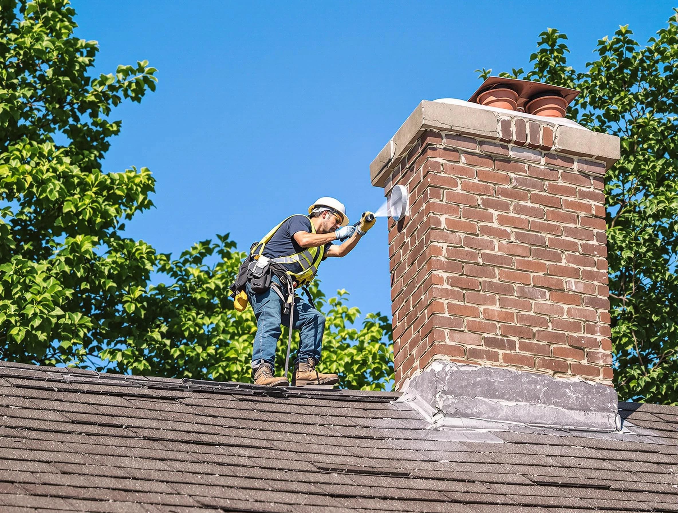 Lake View Chimney Sweep performing an inspection with advanced tools in Lake View, AL