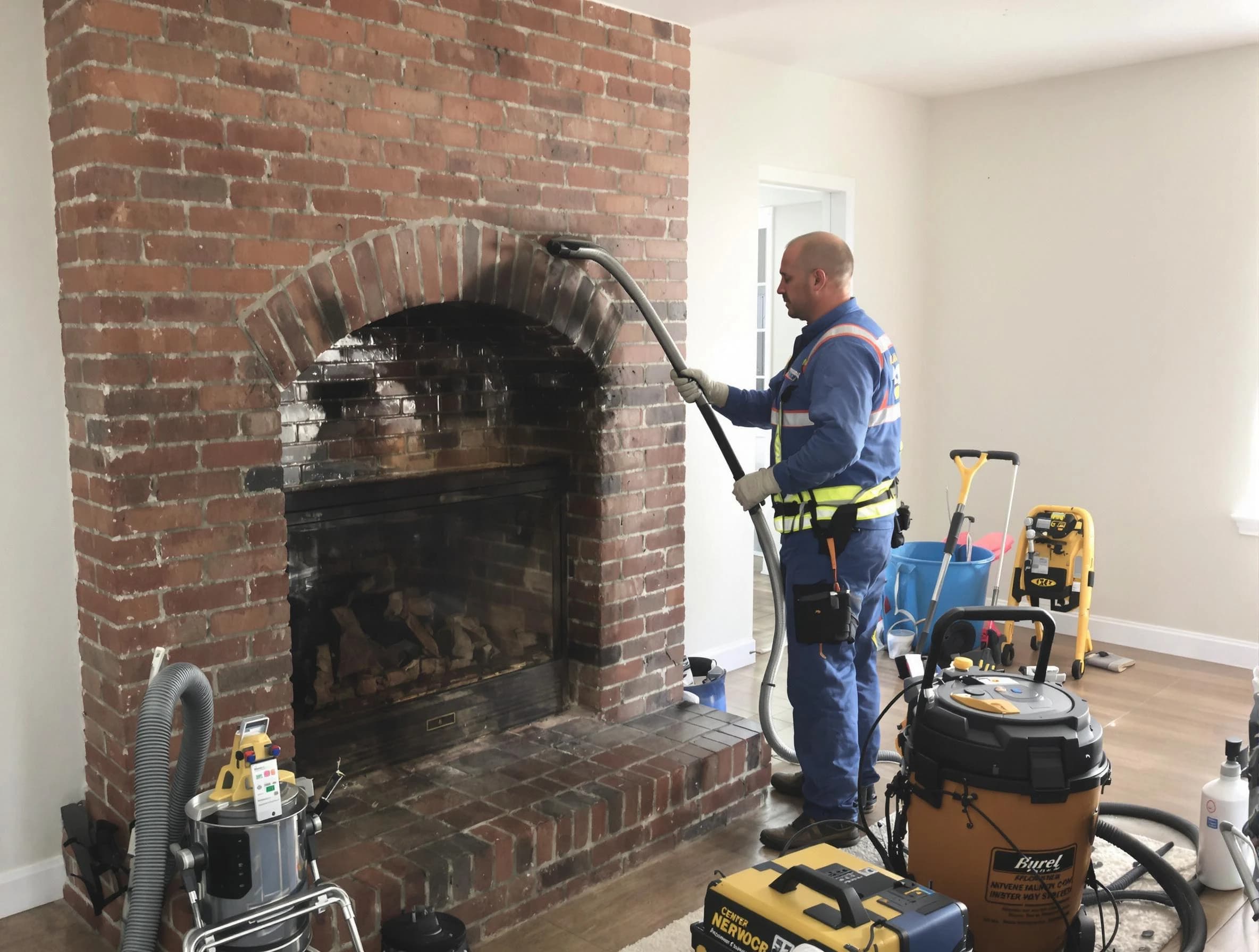 Lake View Chimney Sweep expert performing detailed chimney sweep in Lake View, AL