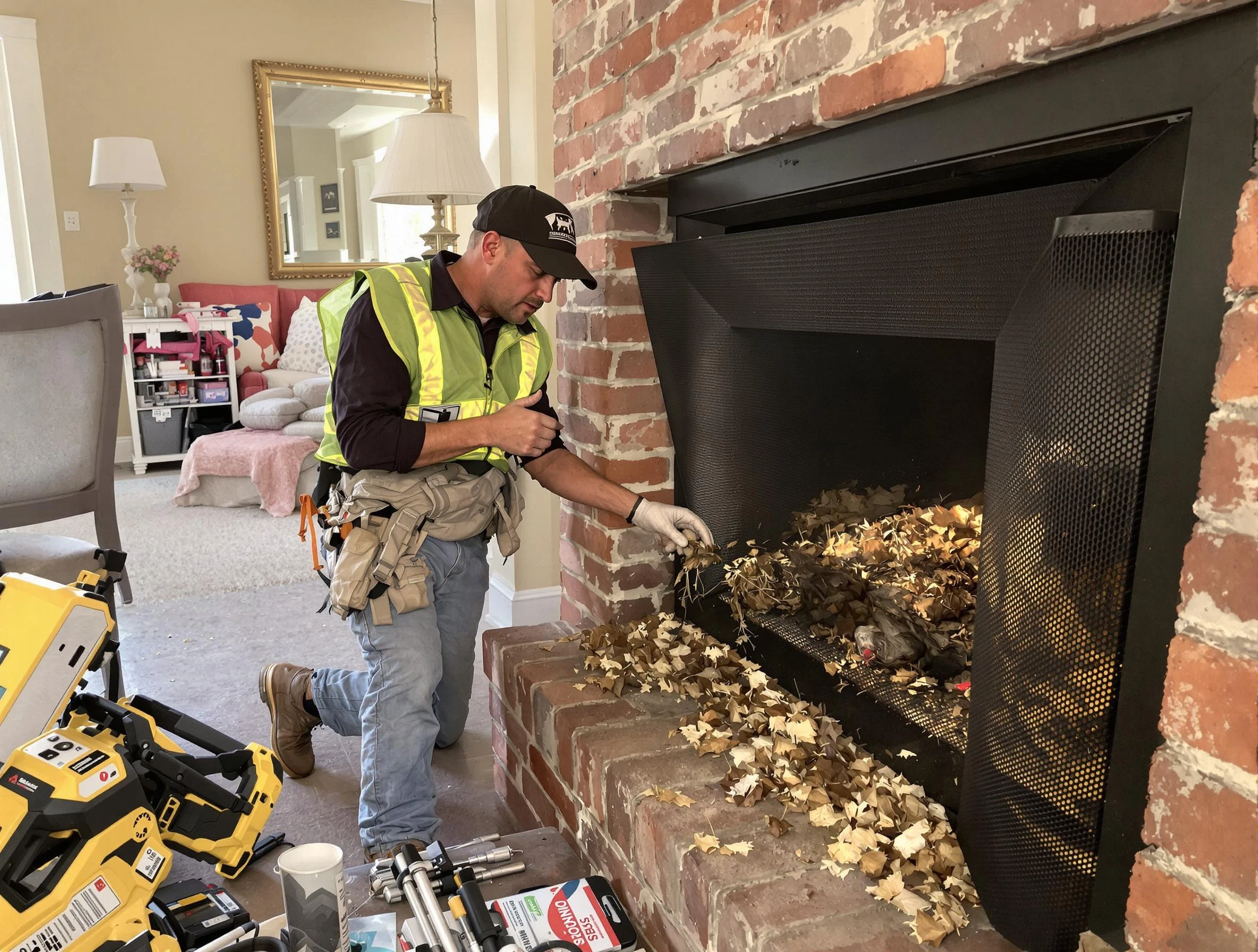 Safe screening installation by Lake View Chimney Sweep in Lake View, AL