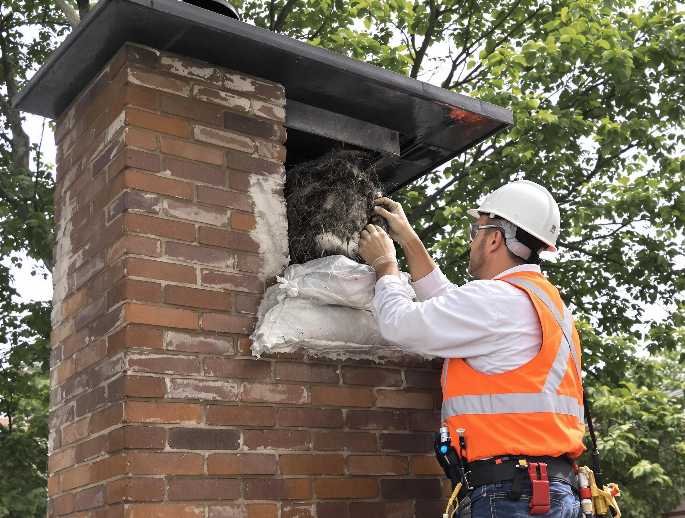 Humane removal of debris and animals by Lake View Chimney Sweep in Lake View, AL