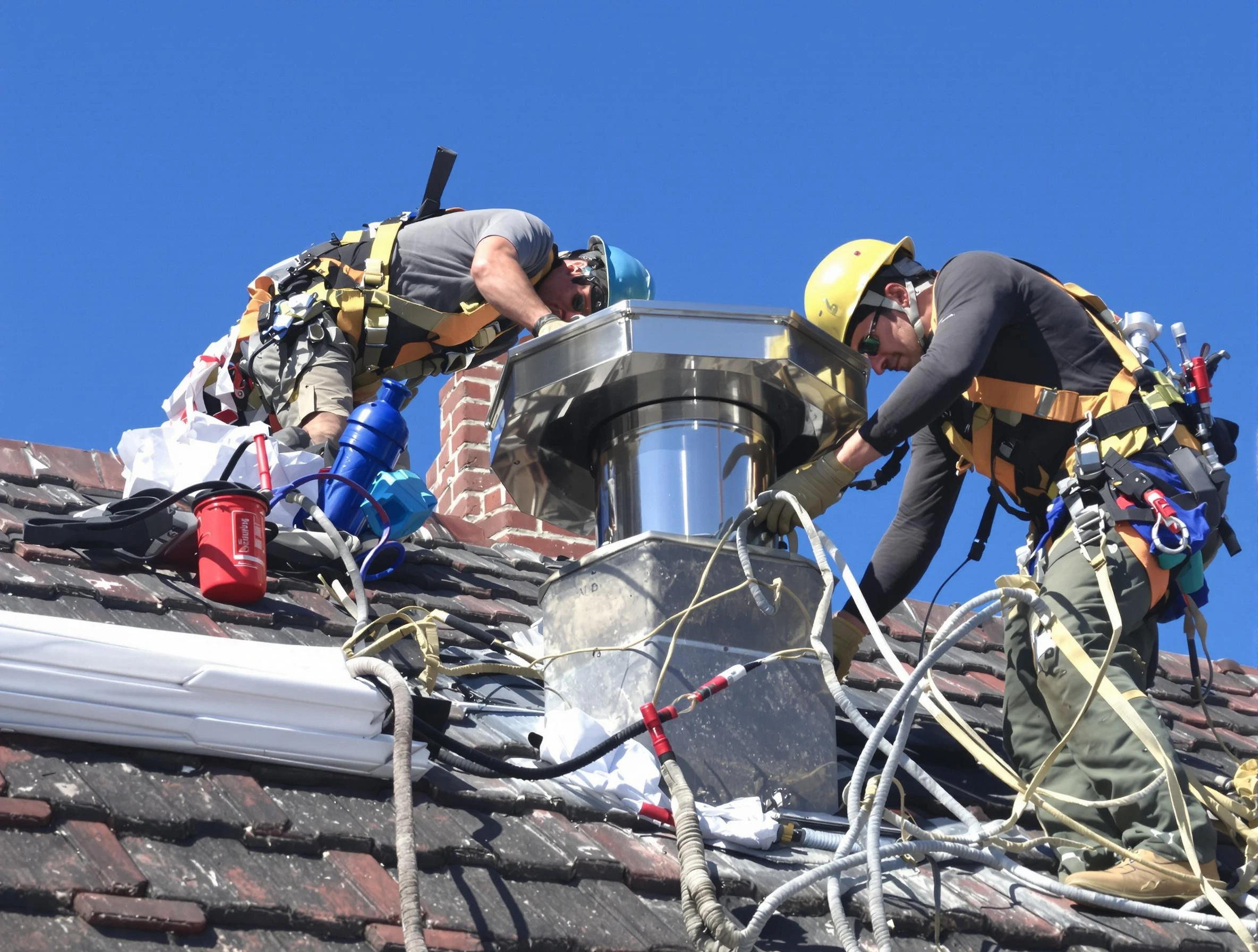 Protective chimney cap installed by Lake View Chimney Sweep in Lake View, AL