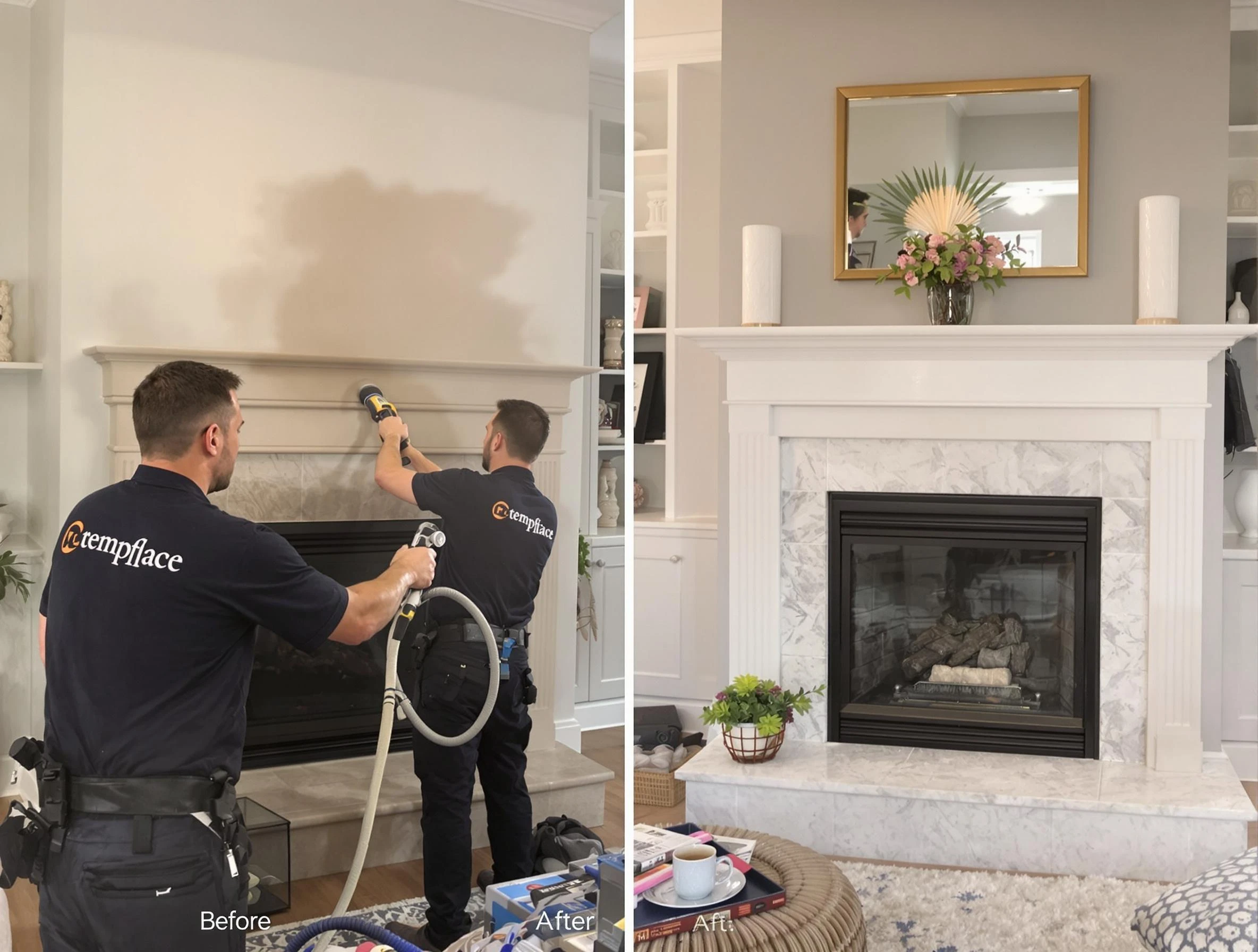 Professional soot removal by Lake View Chimney Sweep team in Lake View, AL